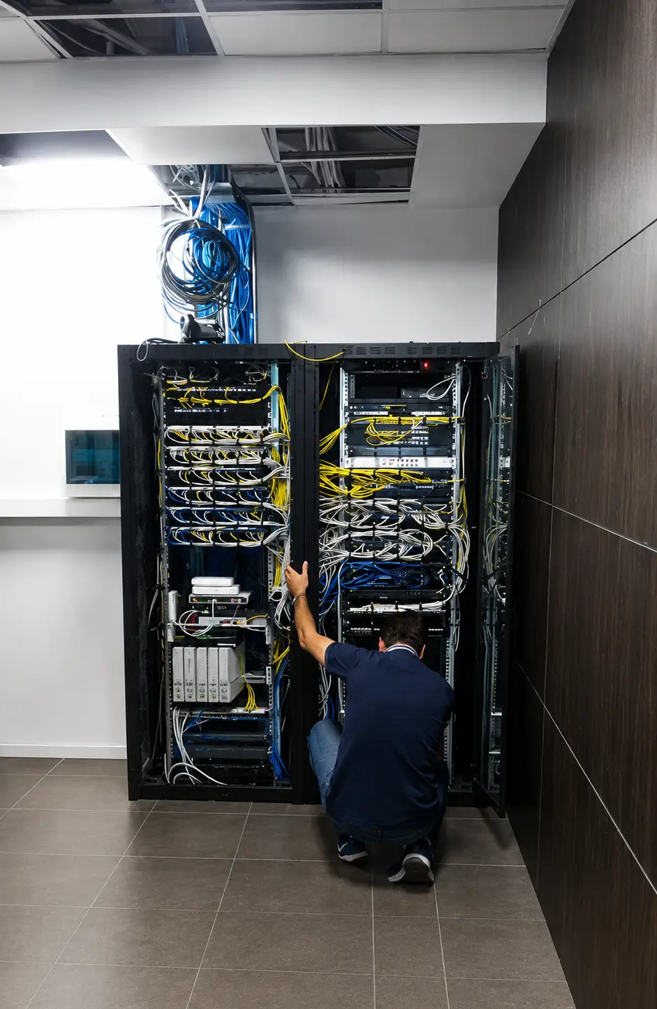 impianti elettrici e cablaggi di reti aziendali